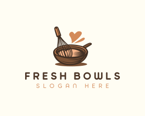 Whisk Bakery Pot logo design