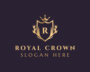 Royal Shield Crown logo design