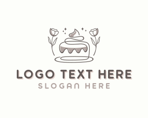 Floral Cake Dessert logo