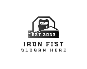 Welding Mask Iron Fabrication logo design