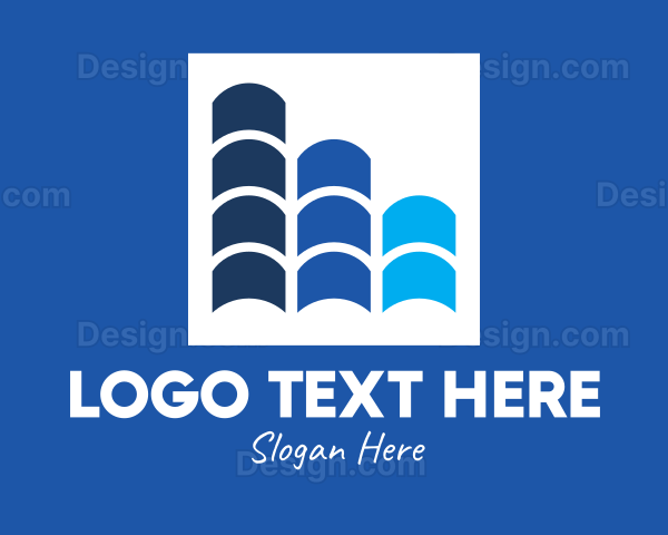 Blue Roof Tiles Logo