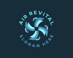 Wind Ventilation Propeller logo design