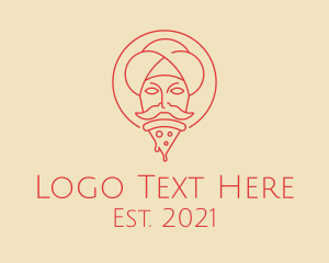 Turban Man Pizza logo