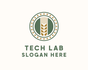 Wheat Farm Badge Logo