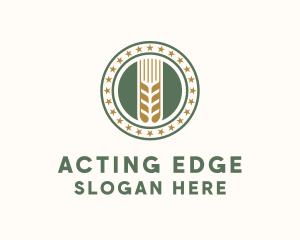 Wheat Farm Badge logo design