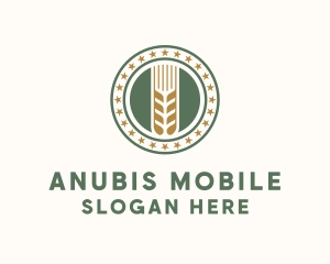 Wheat Farm Badge logo design