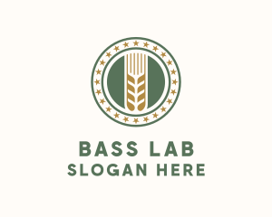 Wheat Farm Badge logo design