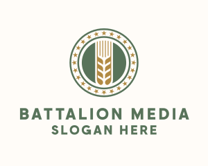 Wheat Farm Badge logo design