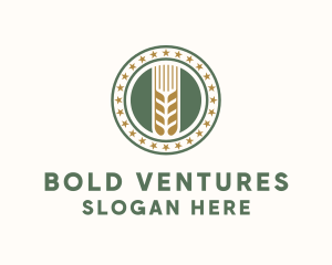 Wheat Farm Badge logo design