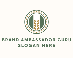 Wheat Farm Badge logo design