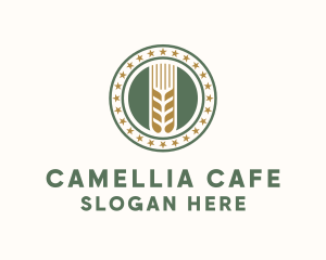 Wheat Farm Badge logo design