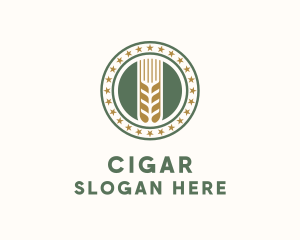 Wheat Farm Badge logo design