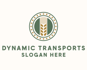 Wheat Farm Badge logo design