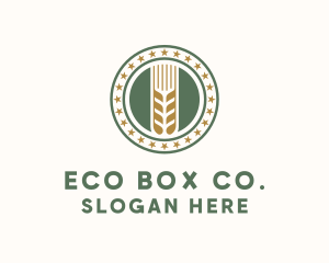 Wheat Farm Badge logo design