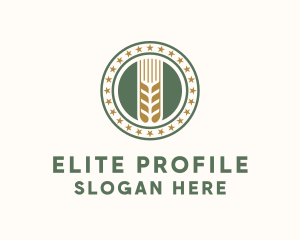 Wheat Farm Badge logo design