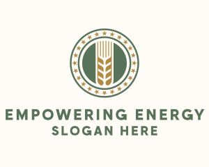 Wheat Farm Badge logo design