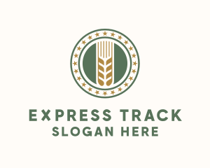 Wheat Farm Badge logo design