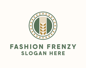 Wheat Farm Badge logo design