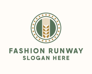 Wheat Farm Badge logo design