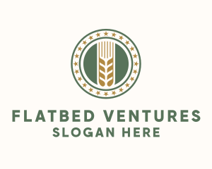 Wheat Farm Badge logo design