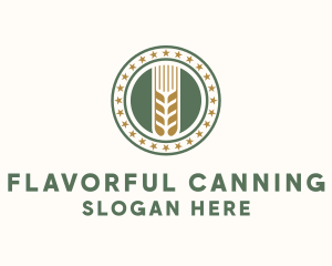 Wheat Farm Badge logo design