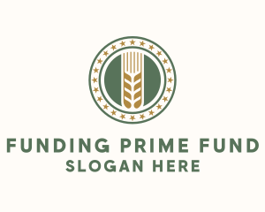 Wheat Farm Badge logo design