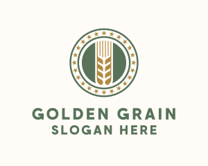 Wheat Farm Badge logo design