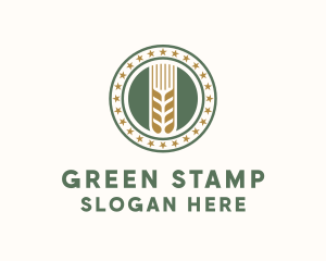 Wheat Farm Badge logo design