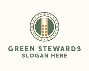 Wheat Farm Badge logo design