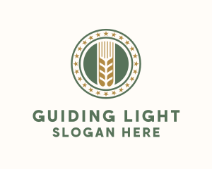 Wheat Farm Badge logo design