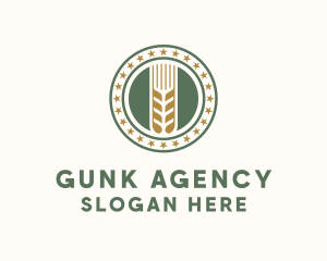 Wheat Farm Badge logo design