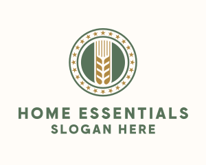 Wheat Farm Badge logo design