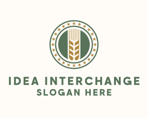 Wheat Farm Badge logo design