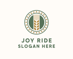 Wheat Farm Badge logo design