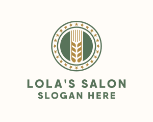 Wheat Farm Badge logo design