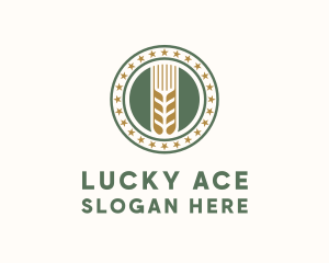 Wheat Farm Badge logo design