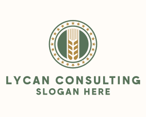 Wheat Farm Badge logo design