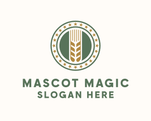 Wheat Farm Badge logo design