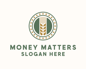 Wheat Farm Badge logo design