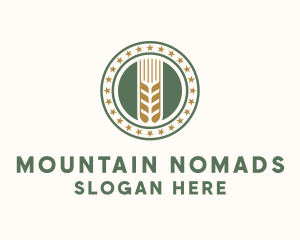 Wheat Farm Badge logo design