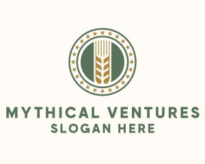 Wheat Farm Badge logo design