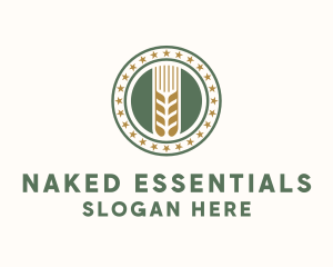 Wheat Farm Badge logo design