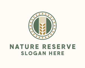 Wheat Farm Badge logo design