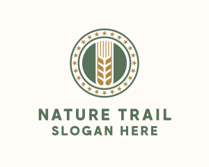 Wheat Farm Badge logo design