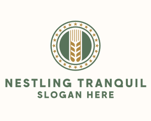 Wheat Farm Badge logo design