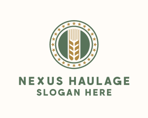 Wheat Farm Badge logo design