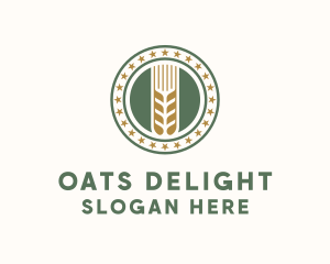 Wheat Farm Badge logo design