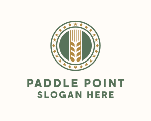 Wheat Farm Badge logo design