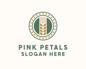 Wheat Farm Badge logo design