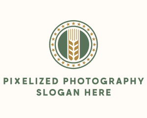 Wheat Farm Badge logo design